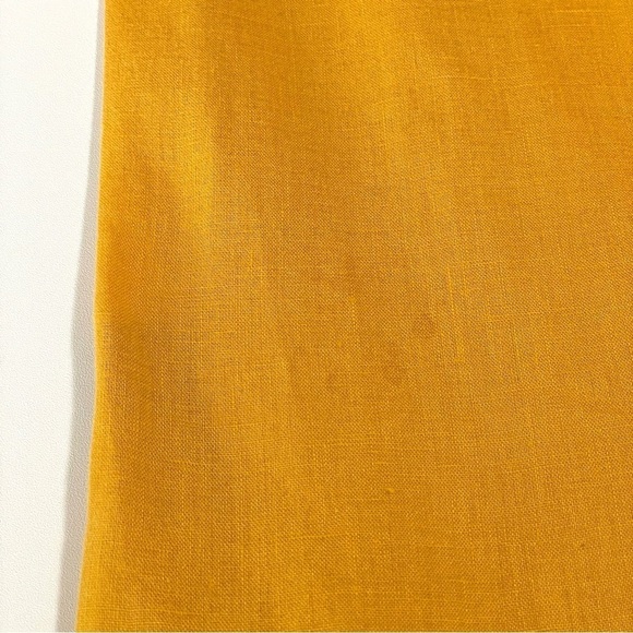 J. Jill Love Linen Roll Tab Sleeve A-Line Button Down Shirt Dandelion Large - Picture 10 of 15